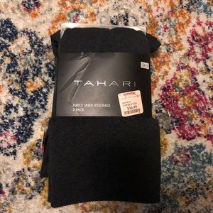 New leggings 2 pairs black and grey fleece lined